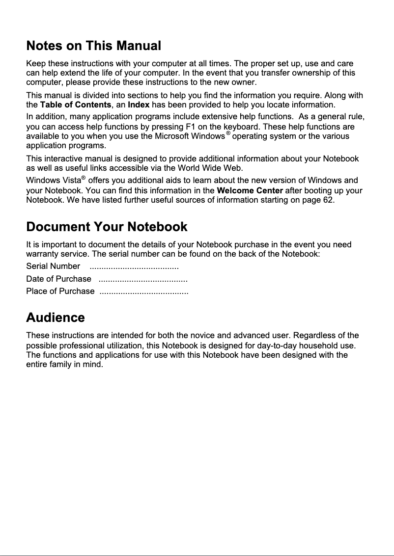 Page 1 de la notice Manuel utilisateur Medion AKOYA E5411 (MD 97337)