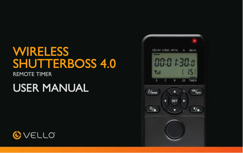 Image de la première page du manuel de l'appareil Wireless Shutterboss 4.0