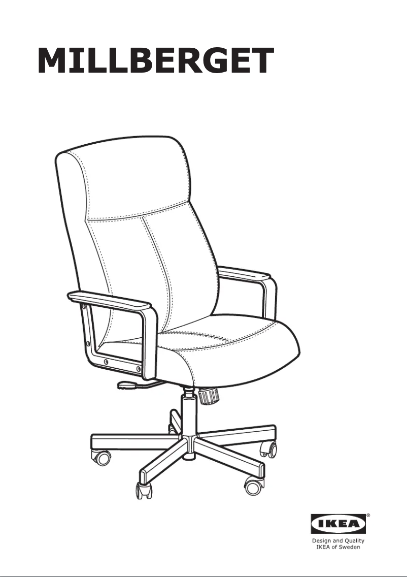 Page 1 de la notice Instructions / montage Ikea MILLBERGET