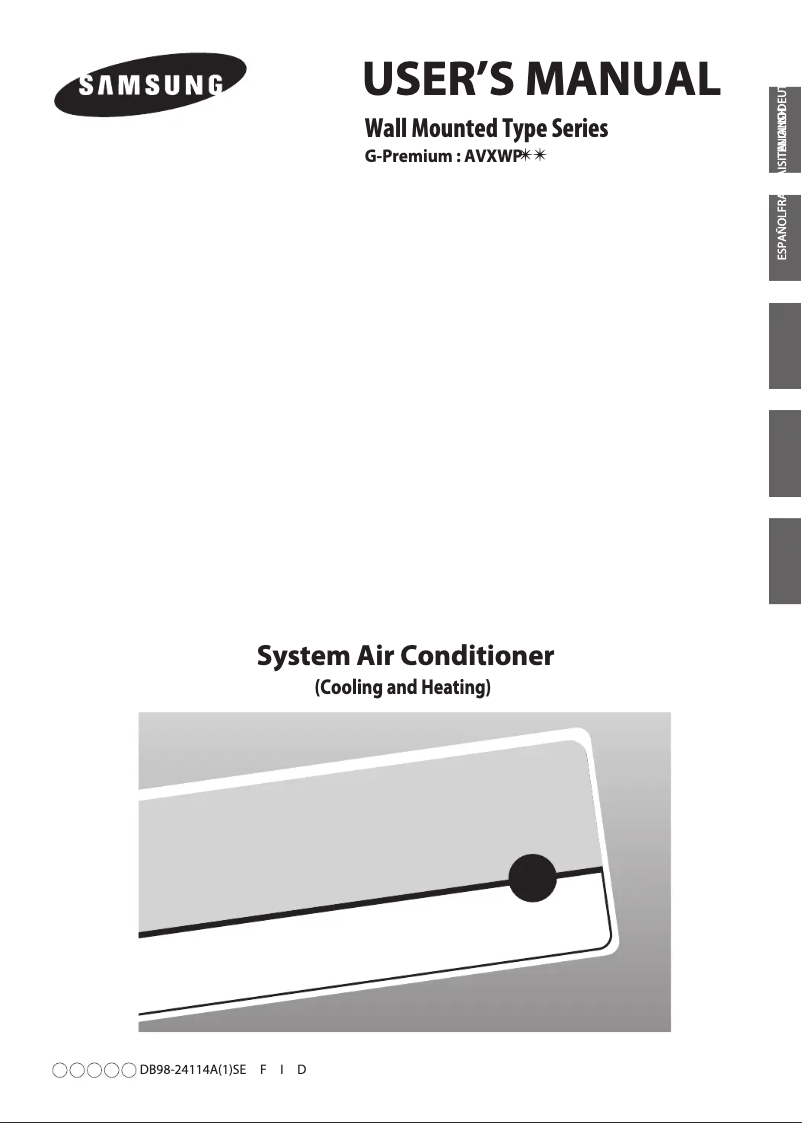 Image de la première page du manuel de l'appareil AVXWPH036EA