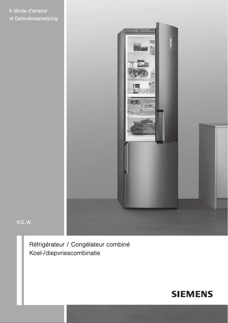 Image de la première page du manuel de l'appareil KG36WVL30