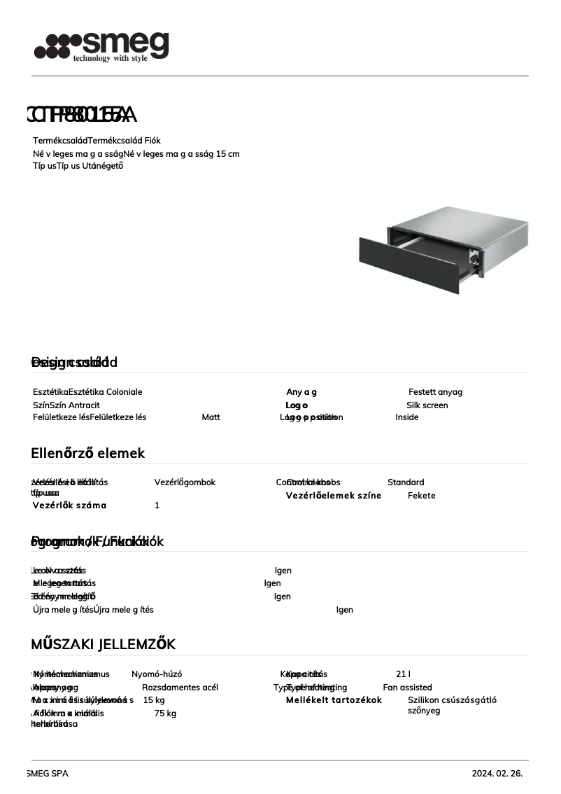 Image de la première page du manuel de l'appareil CTP8015A