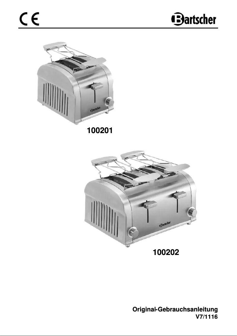 Página 1 del manual Manual de usuario Bartscher 100201
