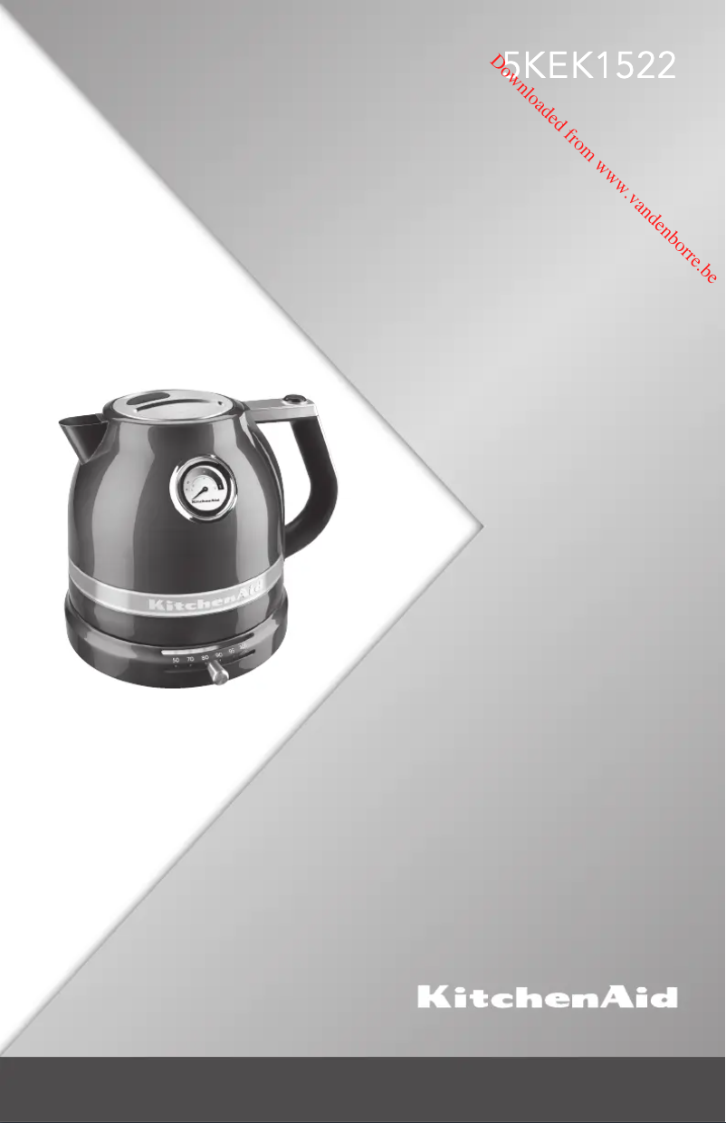Page n°1 - Manuel utilisateur KitchenAid 5KEK1522