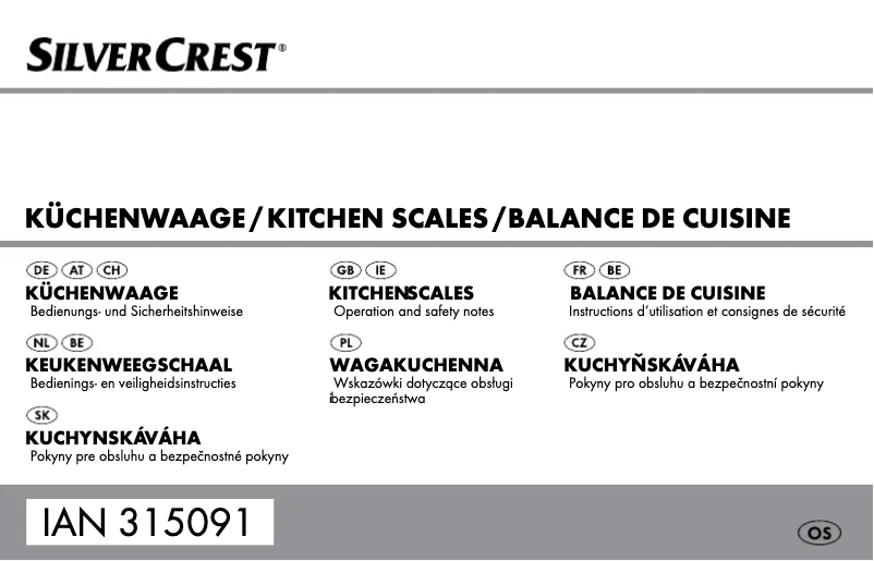 Page n°1 - Manuel utilisateur SilverCrest HG05035A