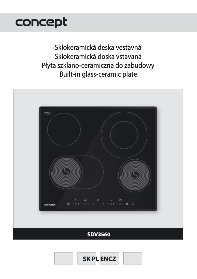 Page n°1 - Manuel utilisateur Concept SDV 3560