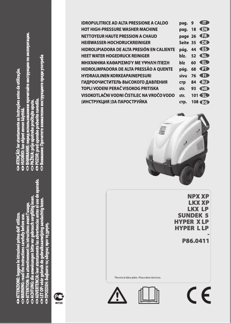 Page 1 de la notice Manuel utilisateur Lavorwash LKX1310LP