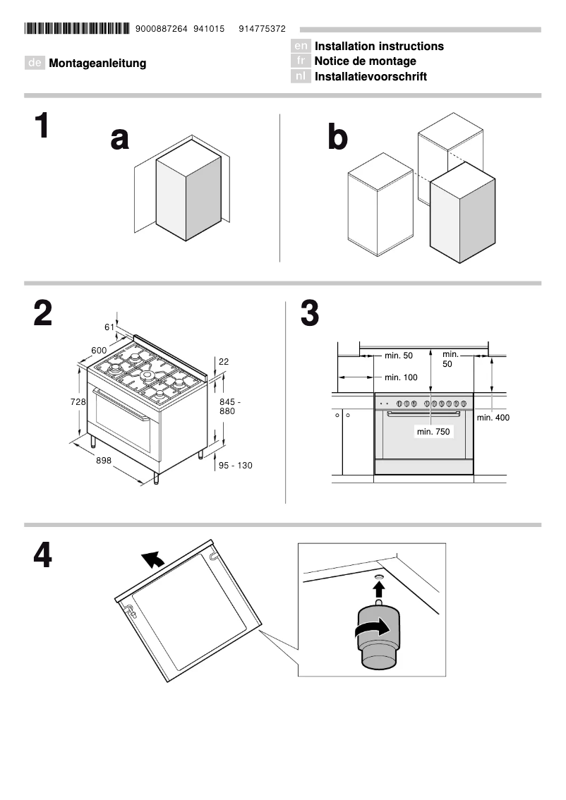 Page n°1 - Guide d'installation Siemens HQ738256E