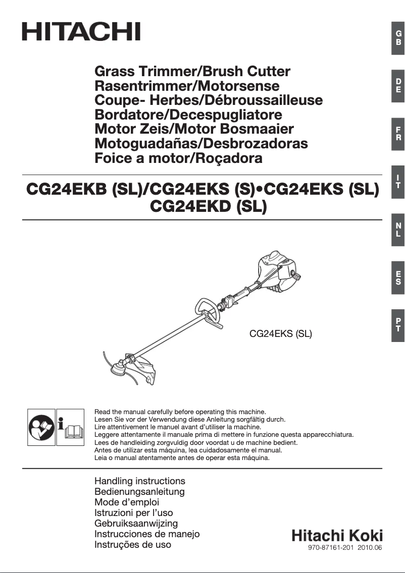 Page n°1 - Manuel utilisateur Hitachi CG 24EKS (SL)