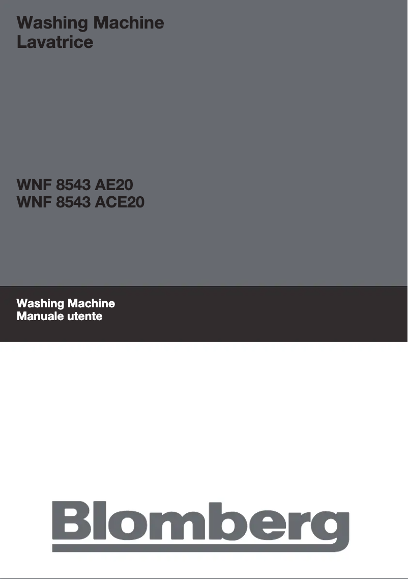 Página 1 del manual Manual de usuario Blomberg WNF 8543 ACE20
