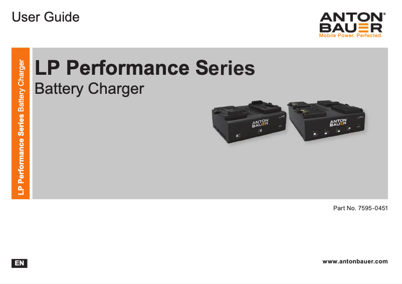 Page n°1 - Manuel utilisateur Anton/Bauer LP4