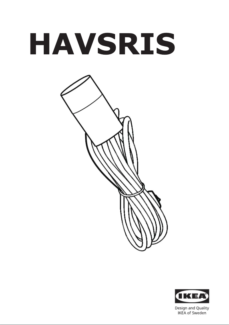 Page 1 de la notice Manuel utilisateur Ikea HAVSRIS 604.900.53