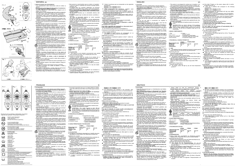 Page n°1 - Manuel utilisateur Solac CT8651