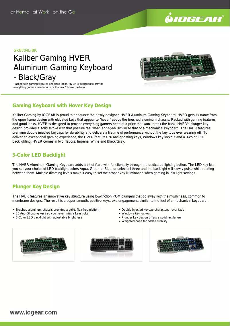 Page 1 de la notice Brochure iogear HVER