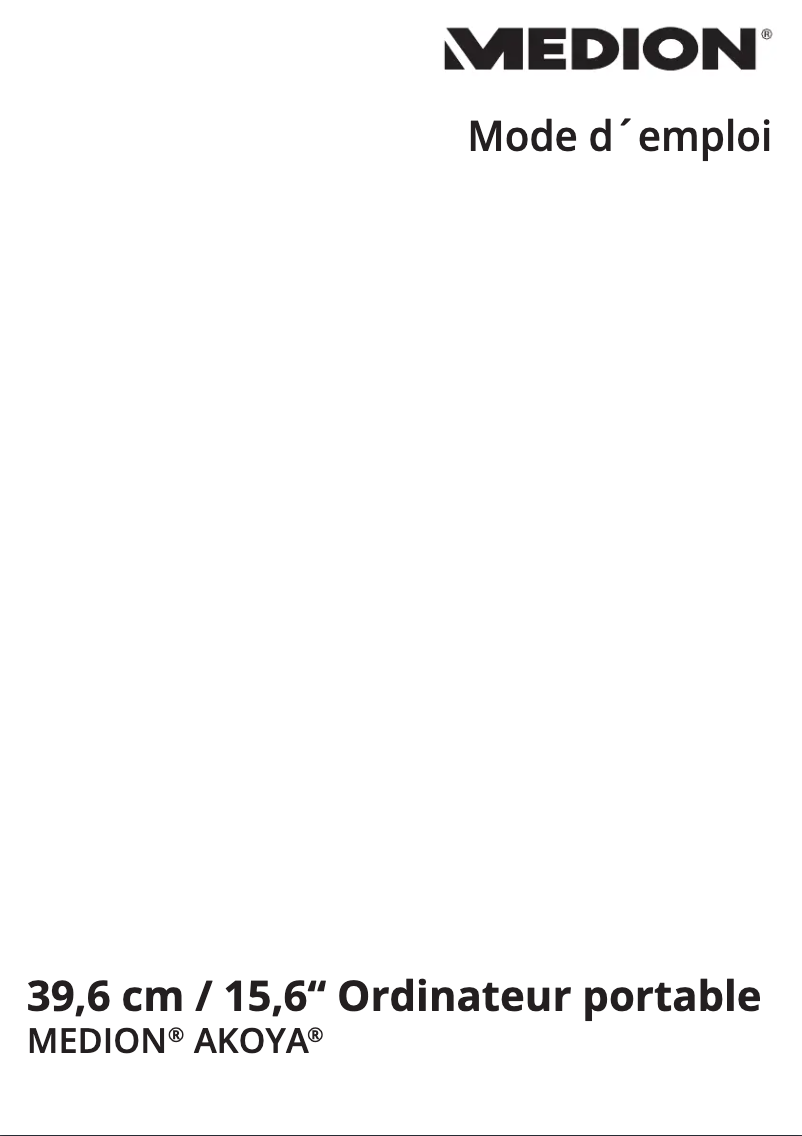 Page n°1 - Manuel utilisateur Medion Erazer P6661 MD 99624