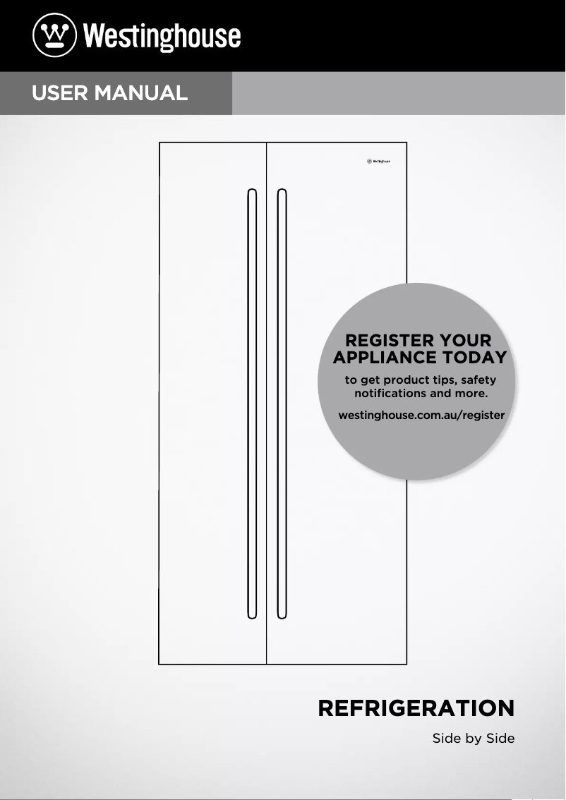 Page 1 de la notice Manuel utilisateur Westinghouse WSE6900WA