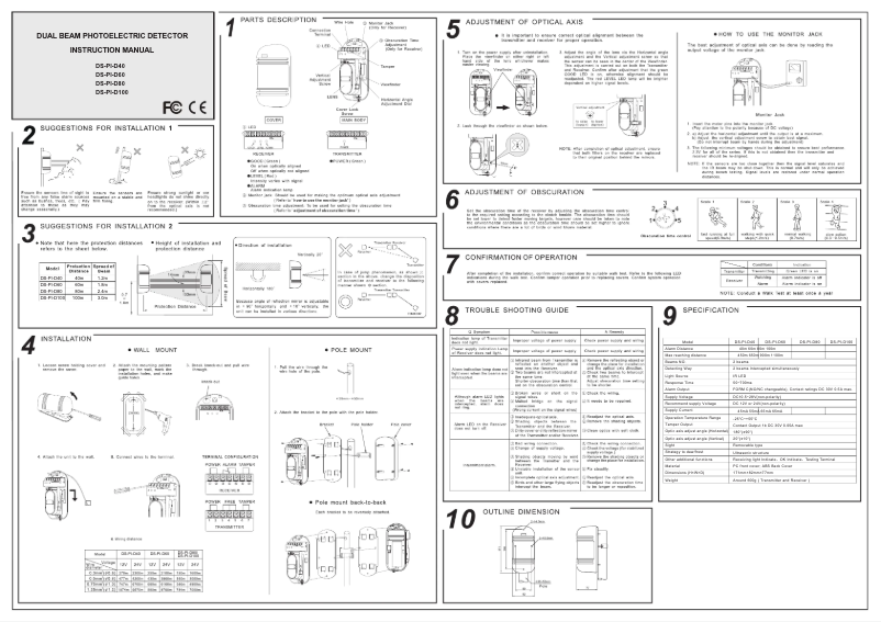 Page n°1 - Manuel utilisateur Hikvision DS-PI-D100