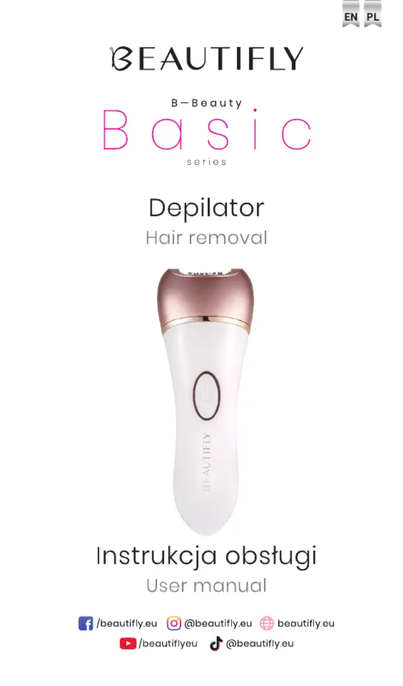Page 1 de la notice Manuel utilisateur Beautifly B-Beaty Basic