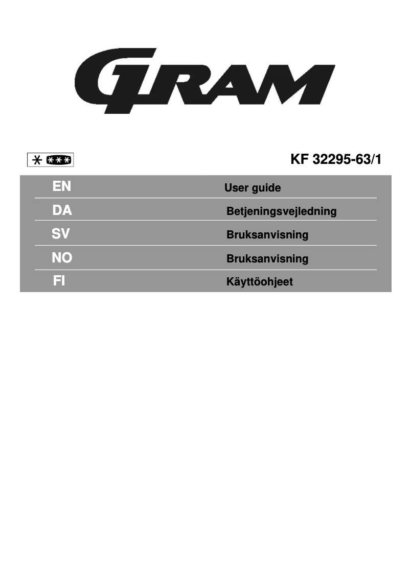 Image de la première page du manuel de l'appareil KF 32295-63/1