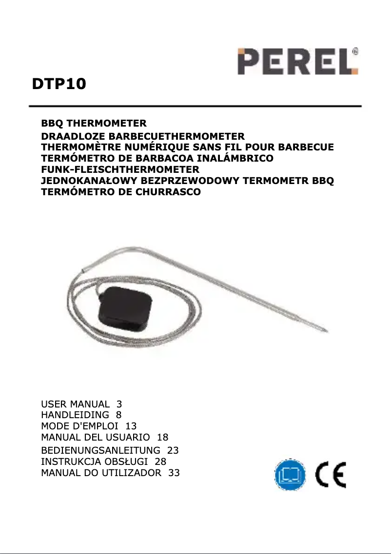 Imagen de la primera página del manual del dispositivo DTP10