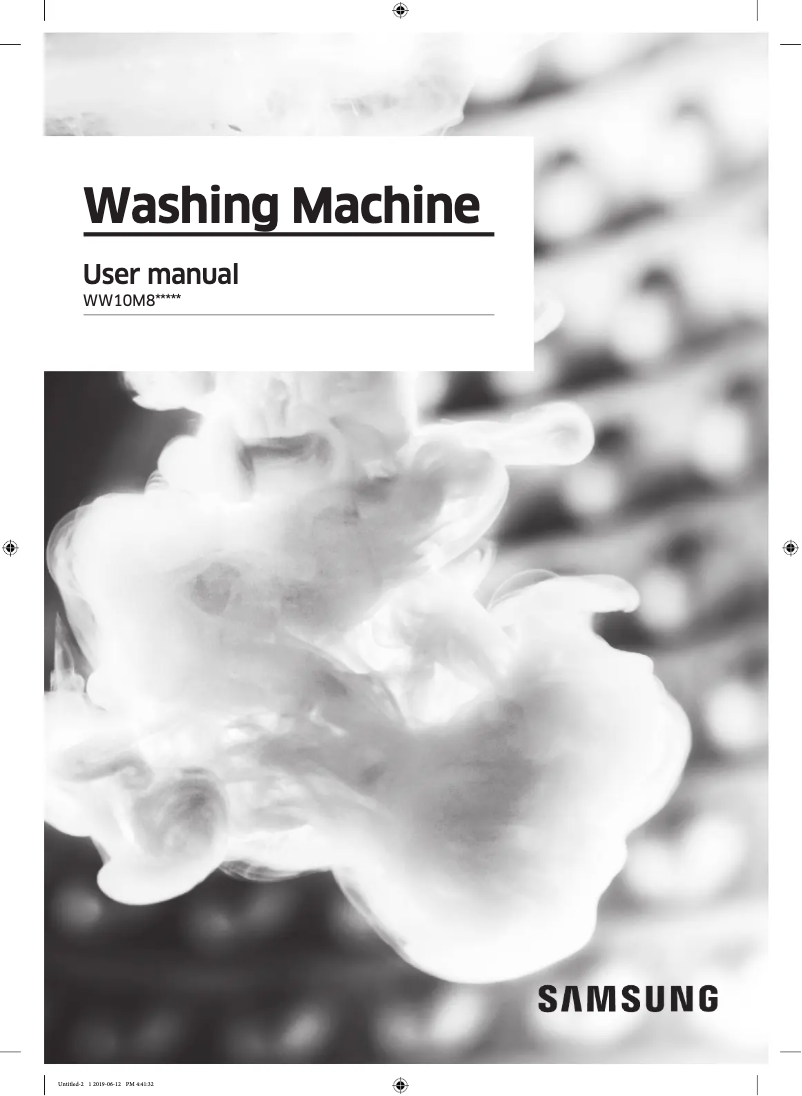 Page n°1 - Manuel utilisateur Samsung WW10M86DQOO/EU