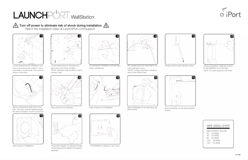 Page 1 de la notice Manuel utilisateur iPort 70142