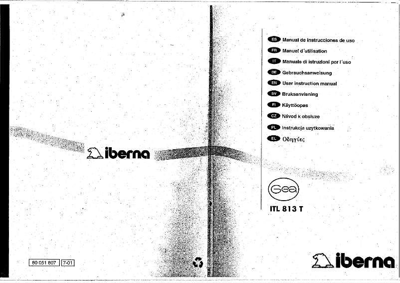 Image de la première page du manuel de l'appareil LB ITL 813 T