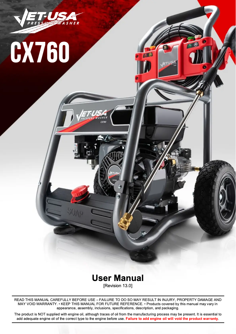 Page n°1 - Manuel utilisateur Jet-USA CX760