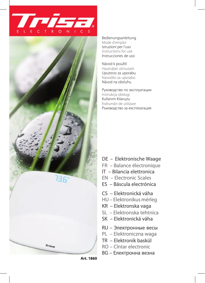 Page n°1 - Manuel utilisateur Trisa iScale