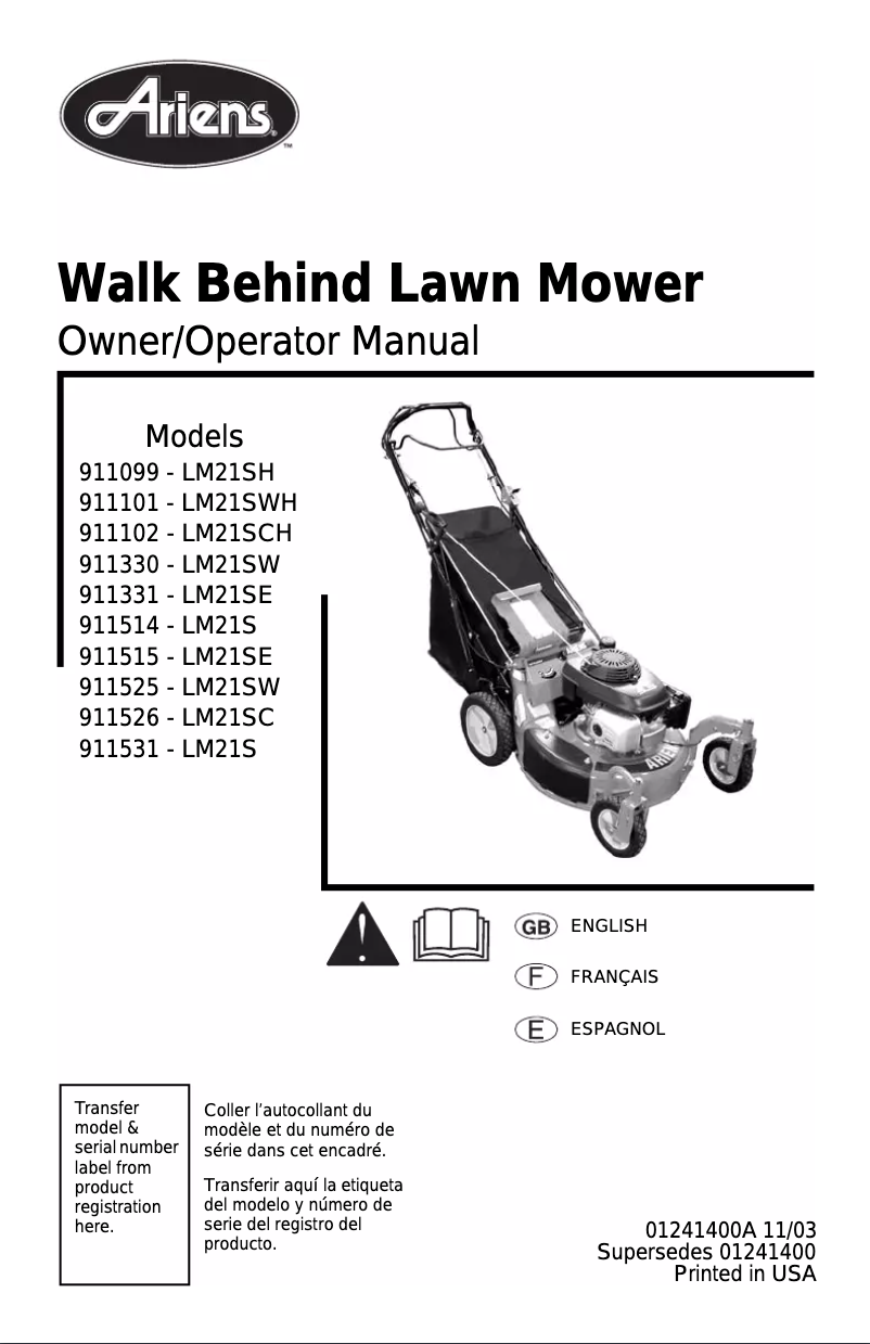 Imagen de la primera página del manual del dispositivo LM21SW