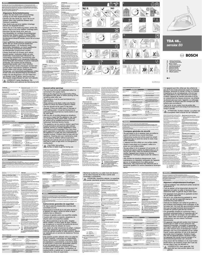 Page 1 de la notice Manuel utilisateur Bosch TDA4640