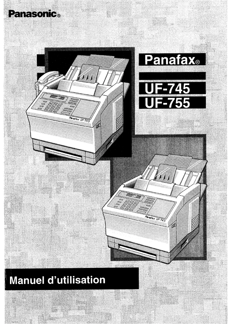Image de la première page du manuel de l'appareil Panafax UF-755