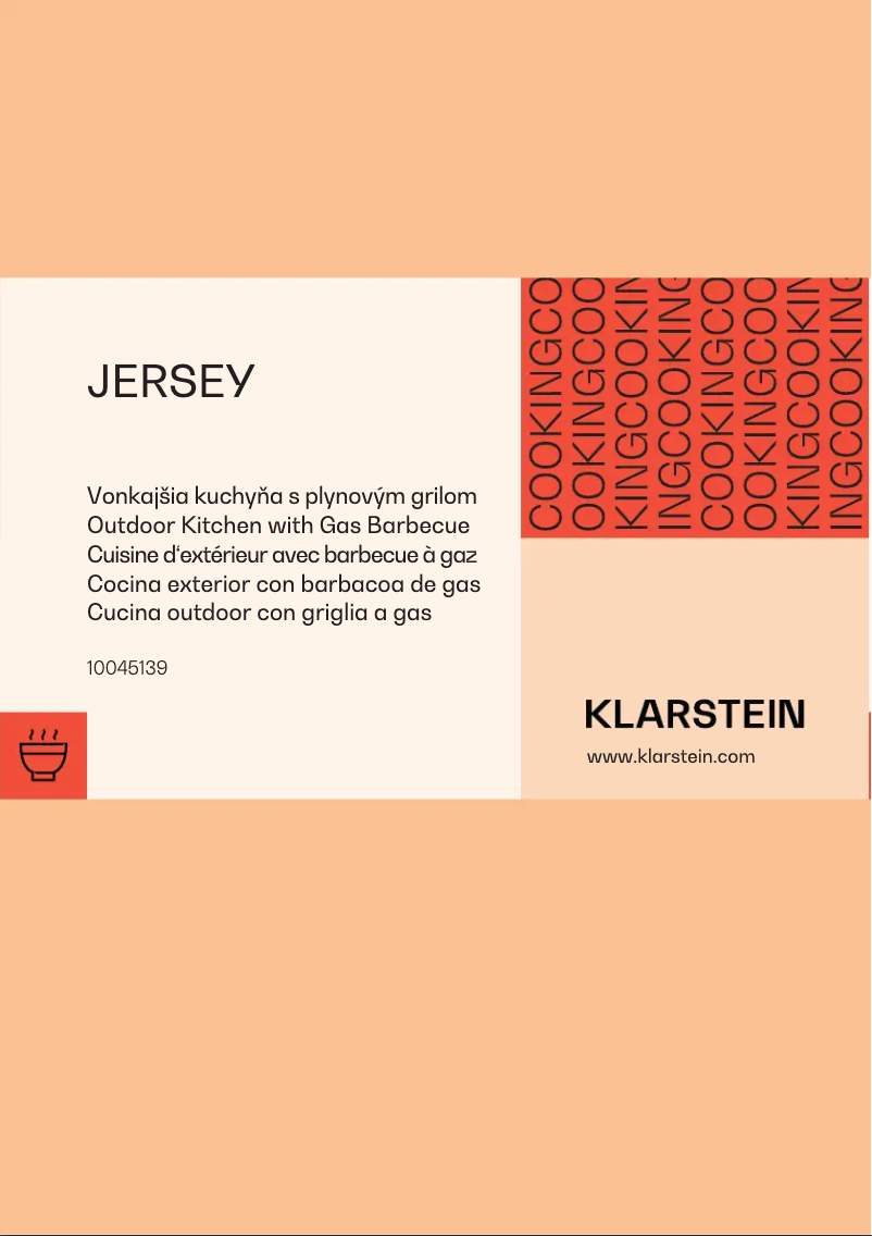 Page 1 de la notice Manuel utilisateur Klarstein Jersey