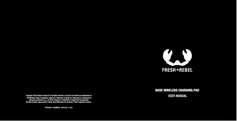 Page 1 de la notice Manuel utilisateur Fresh 'n Rebel Base