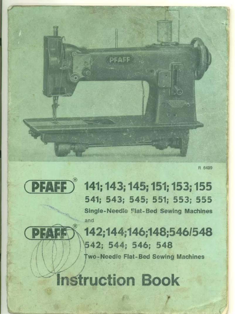 Page n°1 - Manuel utilisateur Pfaff 151