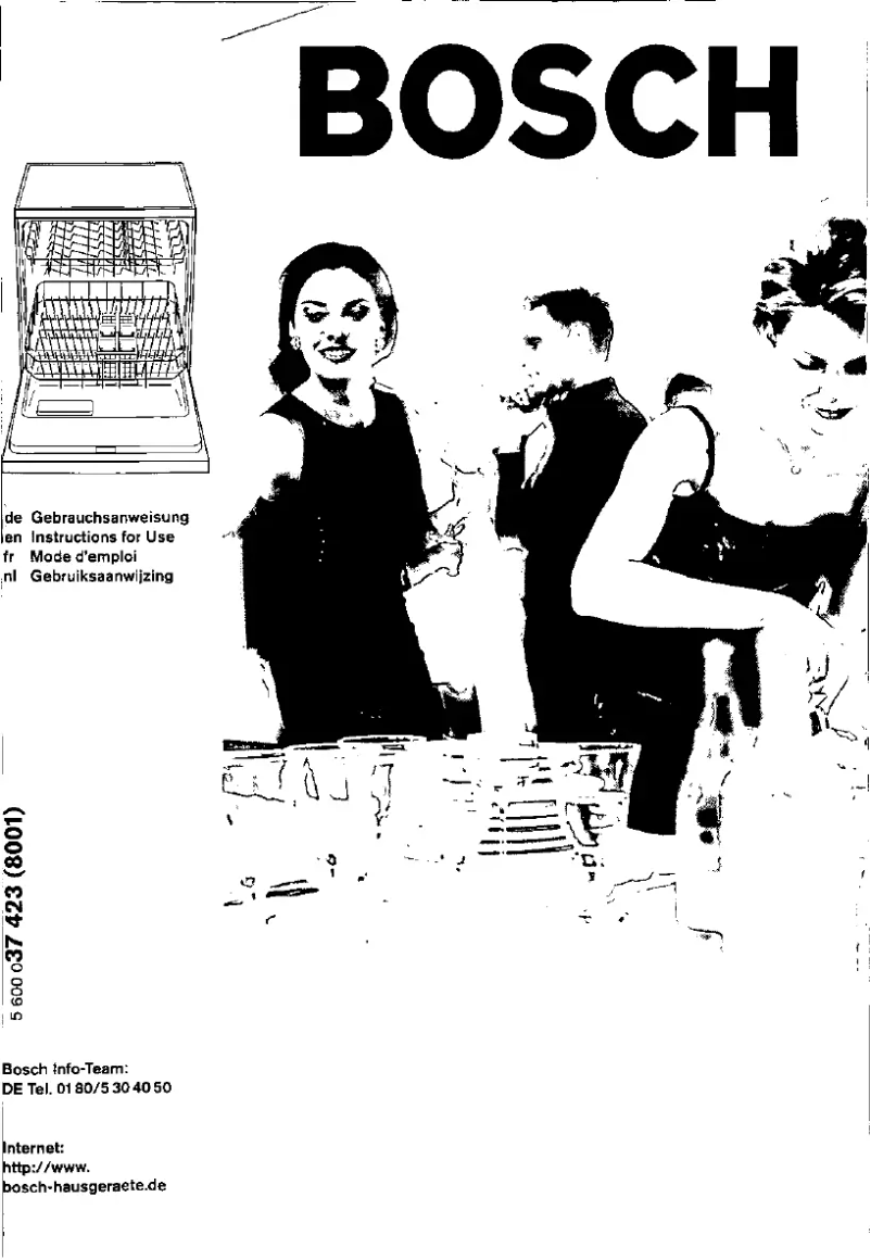 Page 1 de la notice Manuel utilisateur Bosch SGS8442