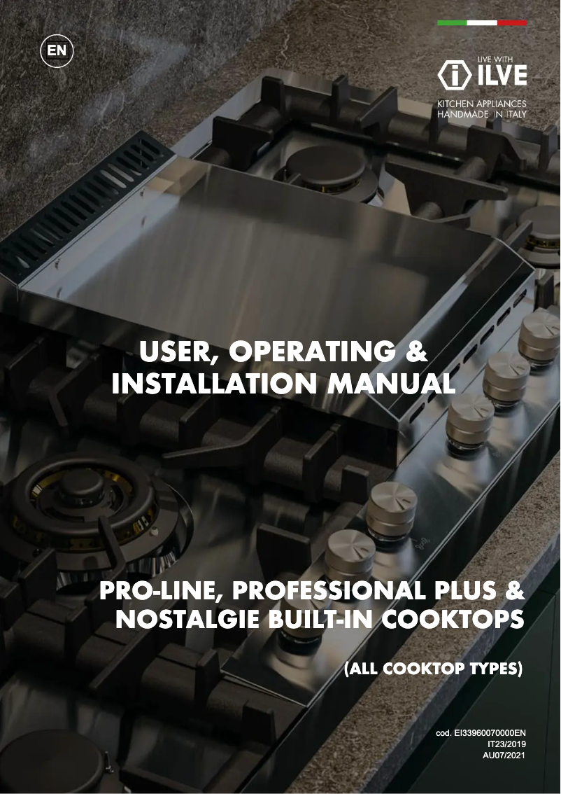 Page n°1 - Manuel utilisateur Ilve HCB90SDSS