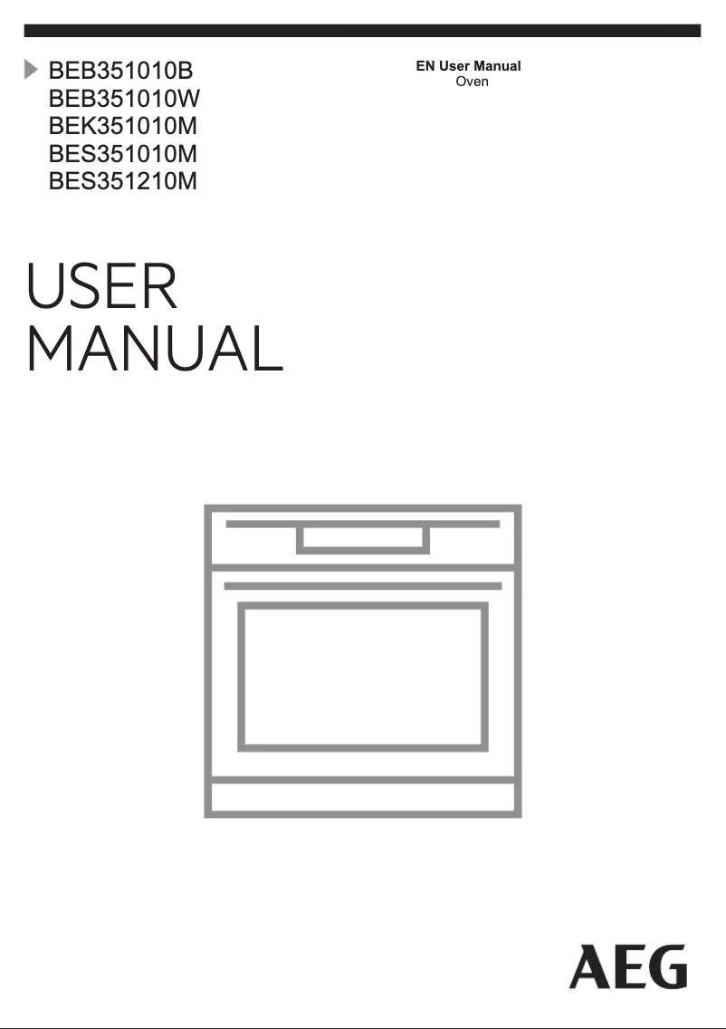 Page n°1 - Manuel utilisateur AEG BEK351010M