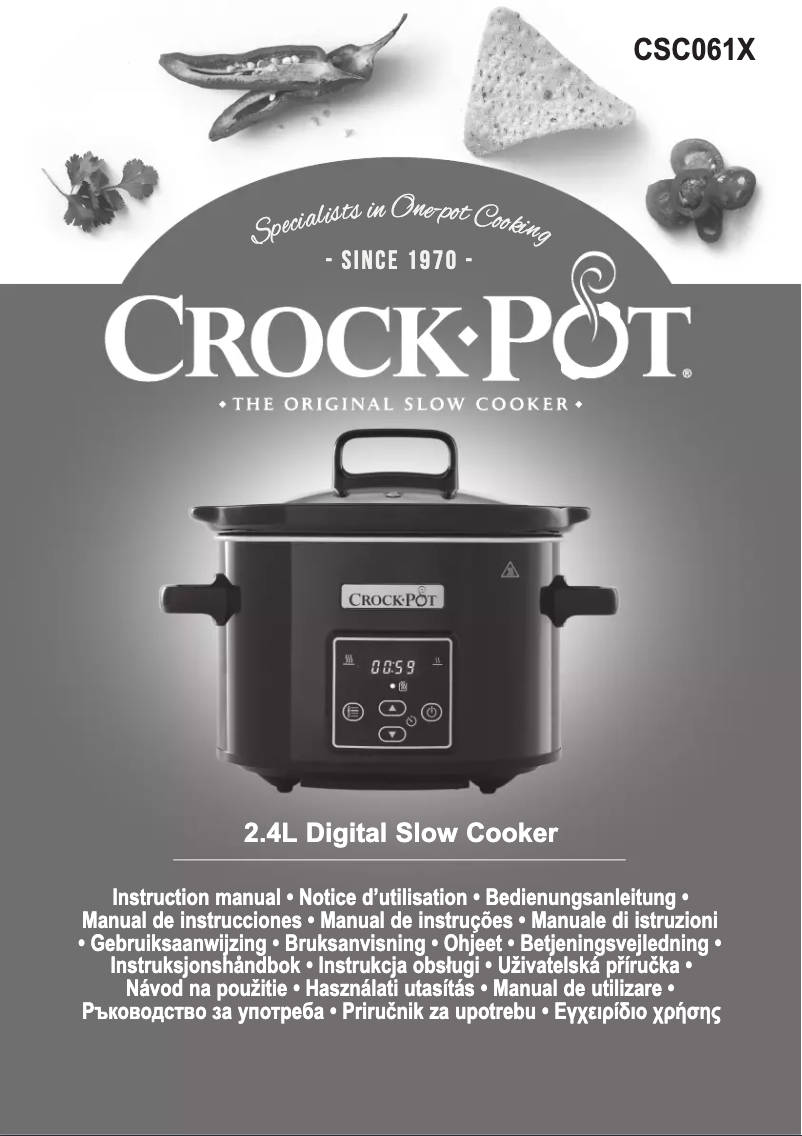 Page 1 de la notice Manuel utilisateur Crock-Pot CR061
