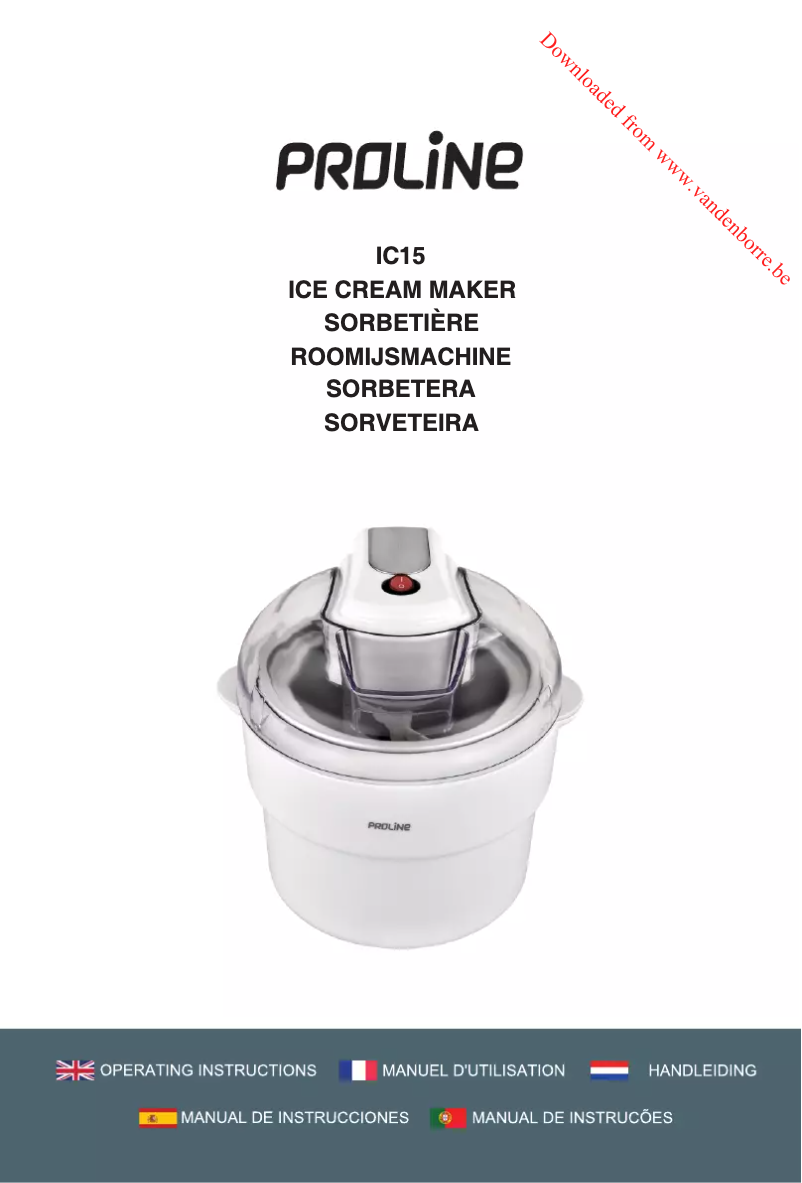 Image de la première page du manuel de l'appareil IC15