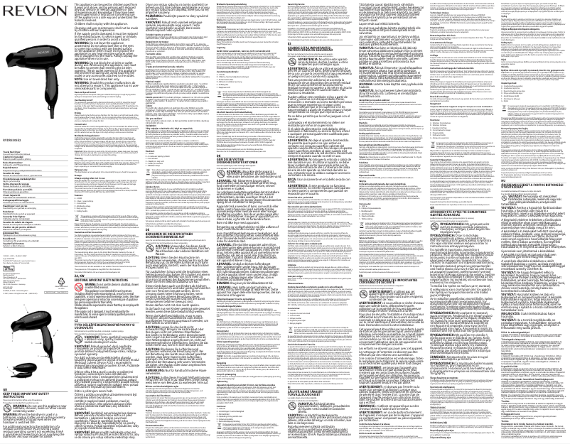 Page 1 de la notice Manuel utilisateur Revlon RVDR5305