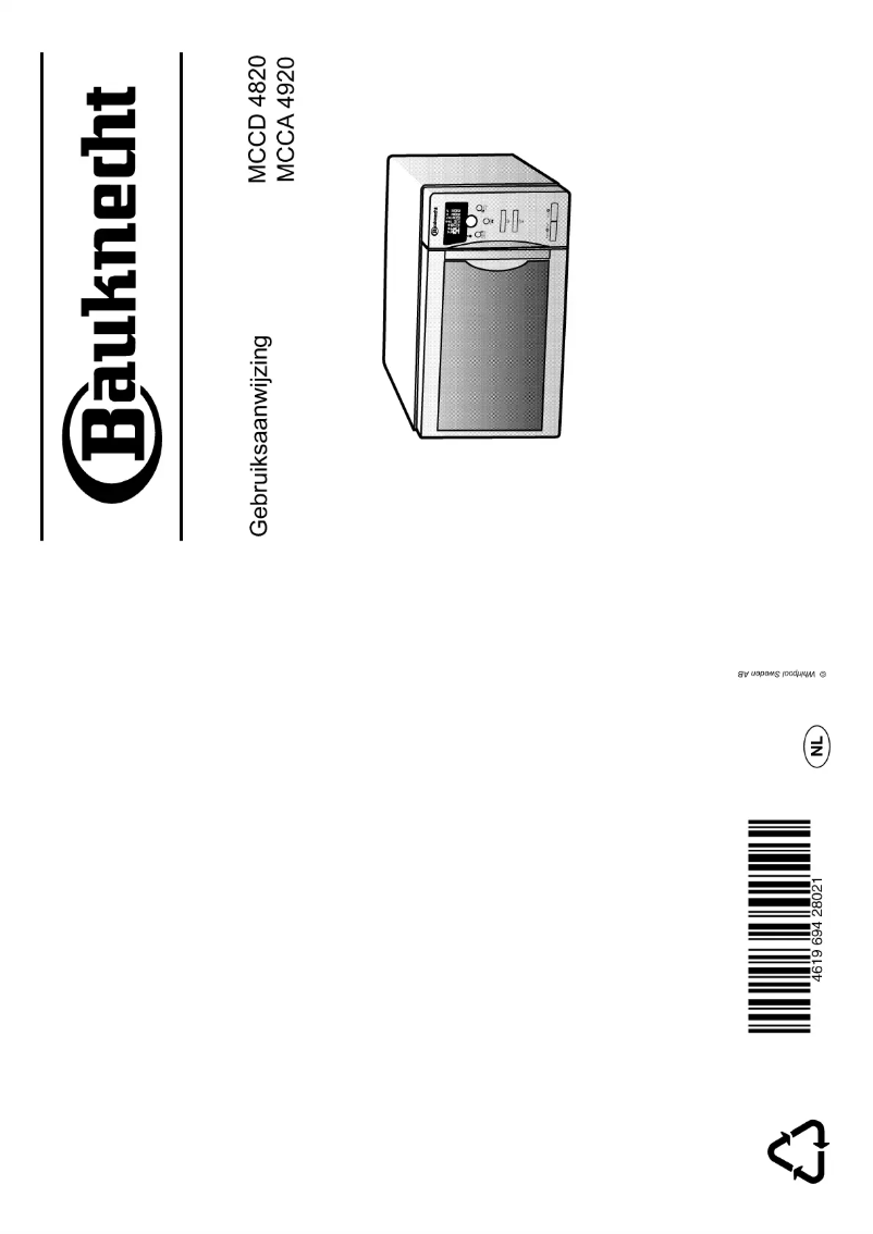 Image de la première page du manuel de l'appareil MCCA 4920