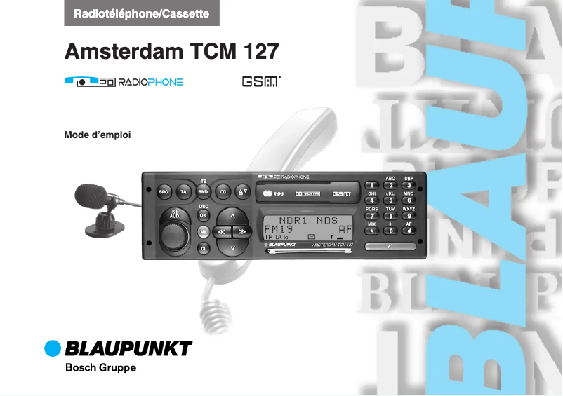 Imagen de la primera página del manual del dispositivo Amsterdam TCM 127