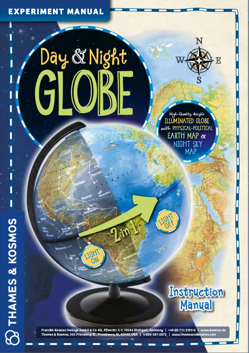 Page n°1 - Manuel utilisateur Thames & Kosmos Day & Night Globe