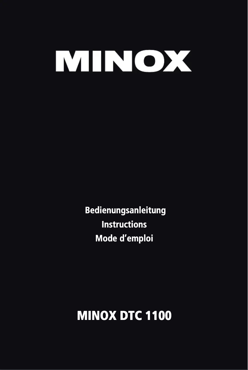 Image de la première page du manuel de l'appareil DTC 1100