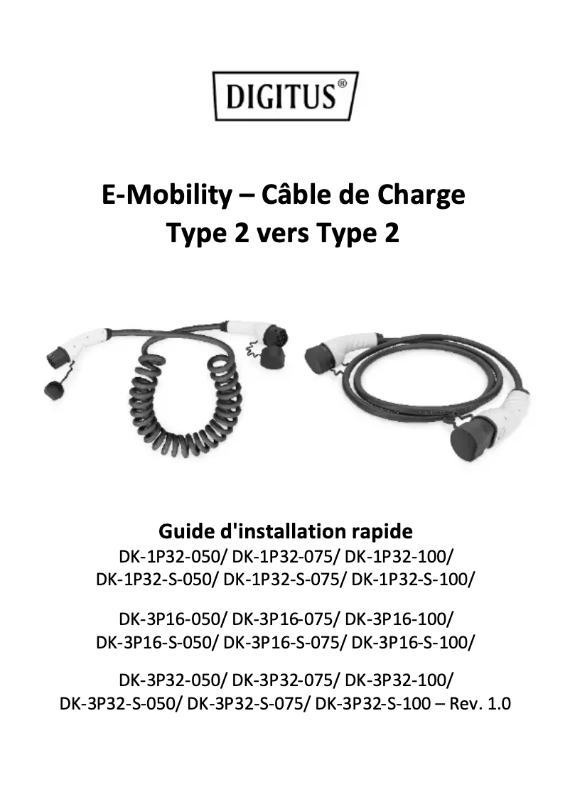 Image de la première page du manuel de l'appareil DK-1P32-S-075