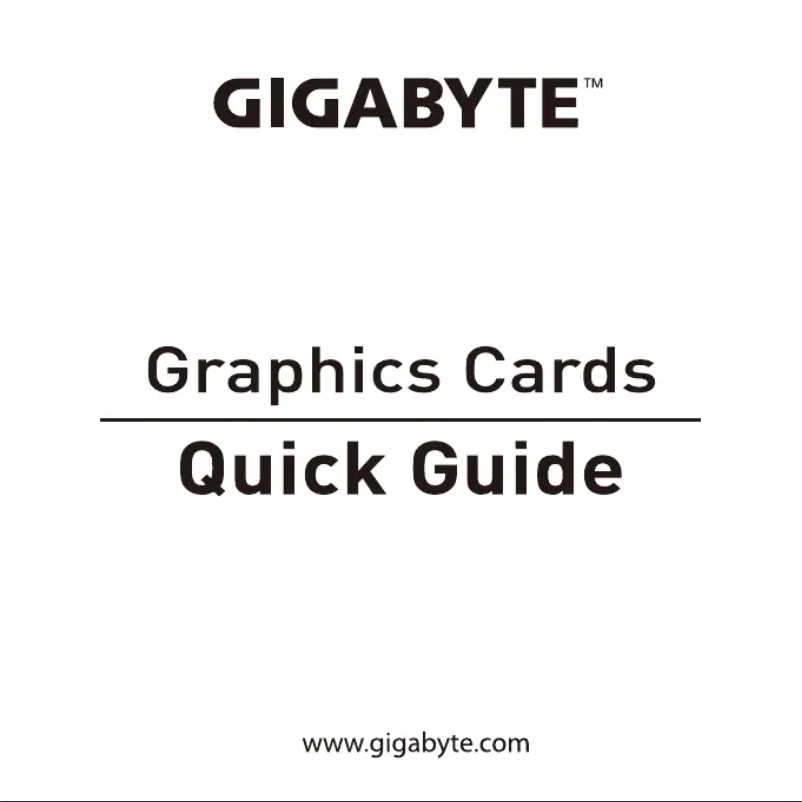 Page n°1 - Manuel utilisateur Gigabyte Radeon RX 6950 XT Gaming OC 16G