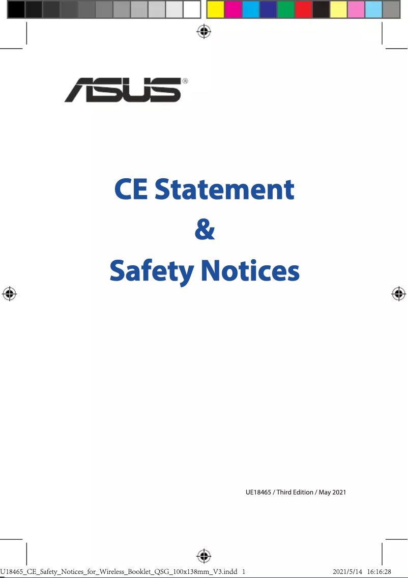 Page 1 de la notice Guide de démarrage rapide Asus RT-AX1800U