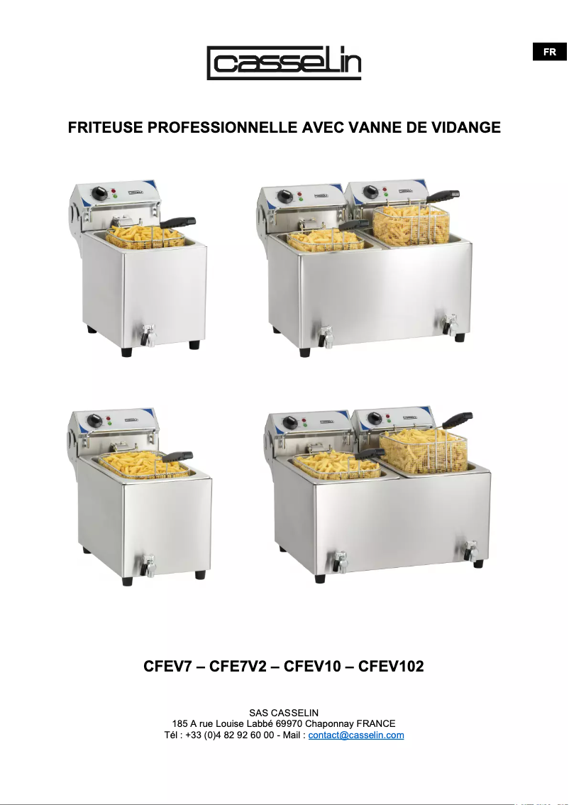 Image de la première page du manuel de l'appareil CFEV102