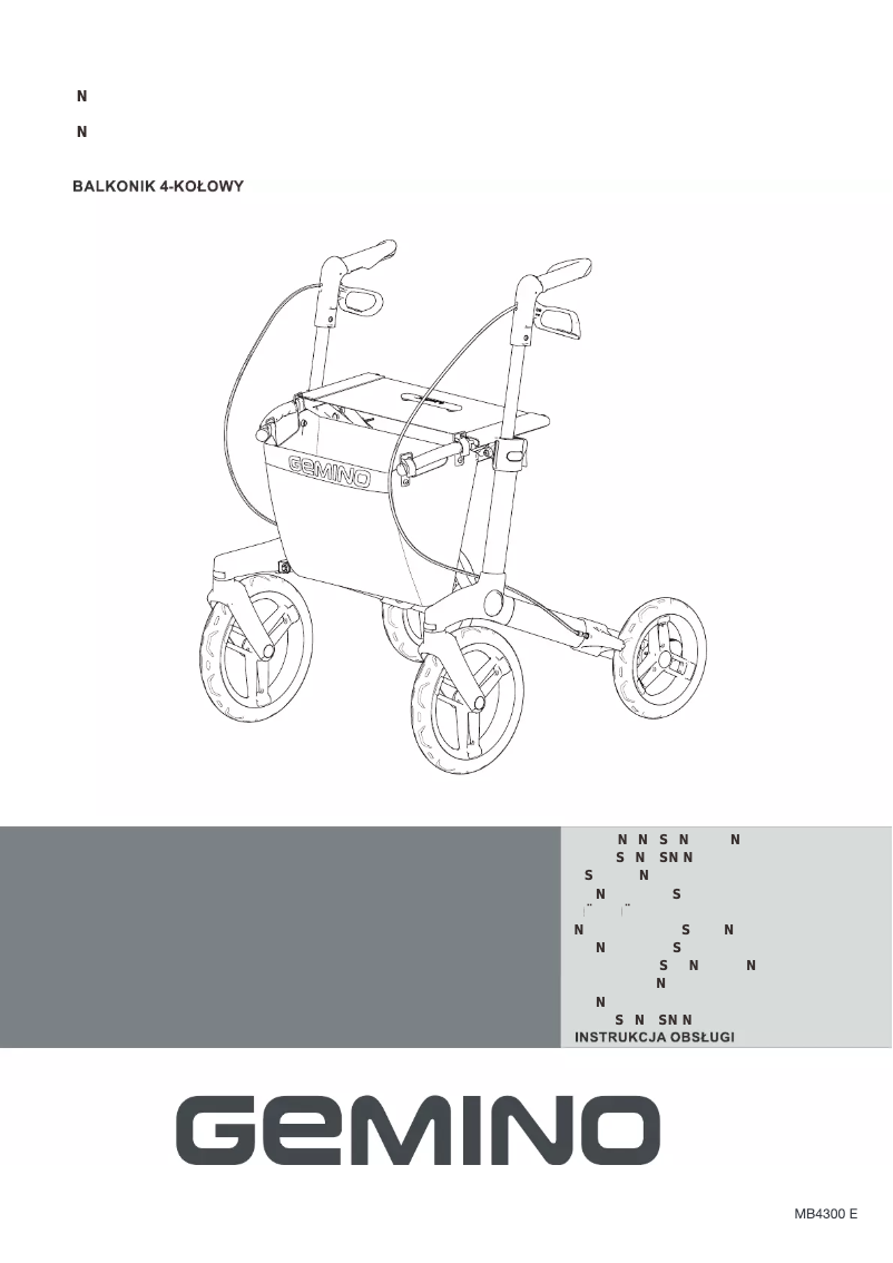 Page n°1 - Manuel utilisateur Gemino 60 M